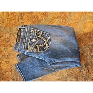 Miss Chic Jeans New Fashion Youth Jean Embellished Pockets Size 3 29WX23"I(A1075